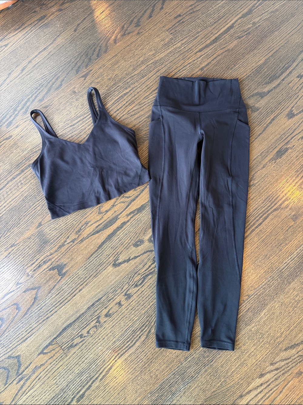 Lululemon Align High-Rise Legging 25" pockets black size 4 Align Tank size 6 GUC - Picture 7 of 16